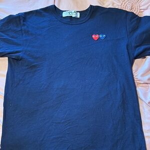 Comme des Garçons Play Navy Tee